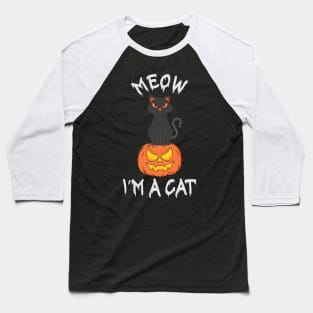 Cat Cute Halloween Costume for Men Women Baseball T-Shirt